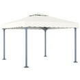 thumbnail image 1 of vidaXL Gazebo 118.1"x118.1" Cream Aluminum, 1 of 3