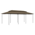 thumbnail image 1 of vidaXL Gazebo 236.2"x117.3"x106.3" Taupe 0.6 oz/ft², 1 of 5