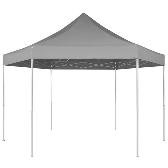 vidaXL Gazebo Hexagonal Pop-Up Canopy Tent Outdoor Shelter Party Tent Sunshade