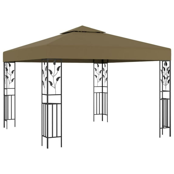 vidaXL Gazebo Outdoor Canopy Tent Patio Pavilion Sunshade with Double Roofs