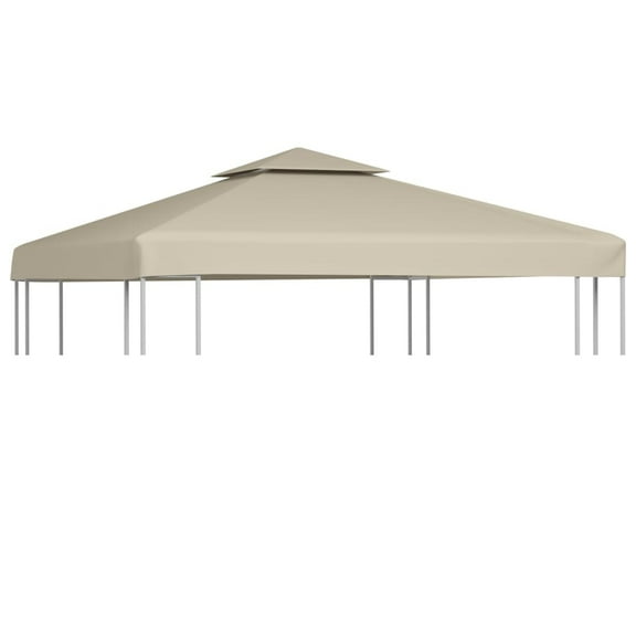 vidaXL Cover For Pavilion Beige Polyester with PVC coating 3 x 3 m