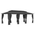 thumbnail image 1 of vidaXL Gazebo with Curtains 236.2"x117.3"x106.3" Anthracite, 1 of 10