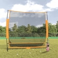 thumbnail image 1 of vidaXL Golf Practice Net Black and Orange 84.6"x42.1"x85" Polyester, 1 of 10