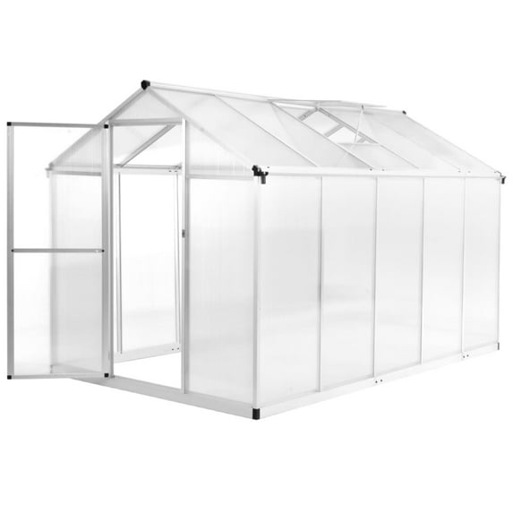 vidaXL Greenhouse Aluminium Plant Growing House Tent Metal Shelter Multi Sizes