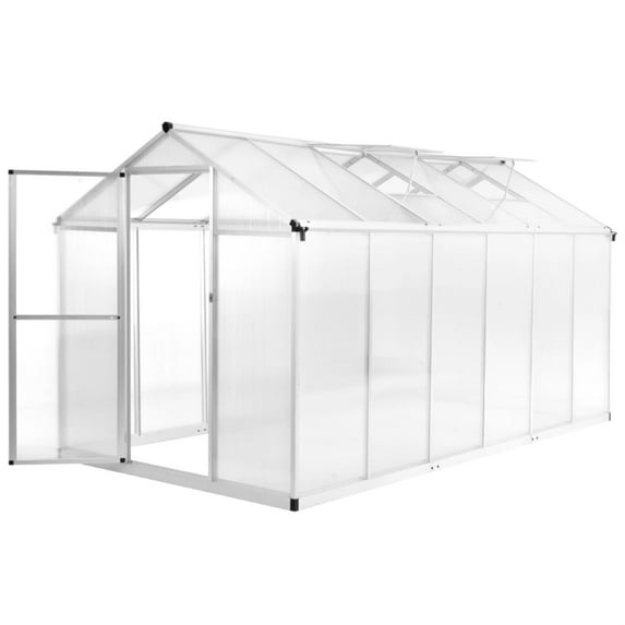 vidaXL Greenhouse Aluminium Plant Growing House Tent Metal Shelter Multi Sizes