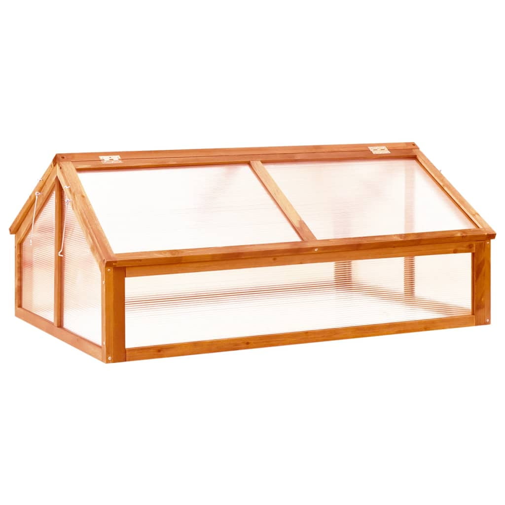 vidaXL Greenhouse Outdoor Grow House Green House for Plant Growing Firwood