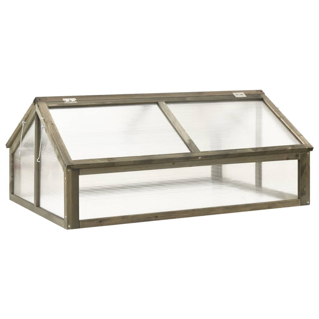 vidaXL 44.8"x31.4"x19.6" Outdoor Grow House Greenhouse, Firewood