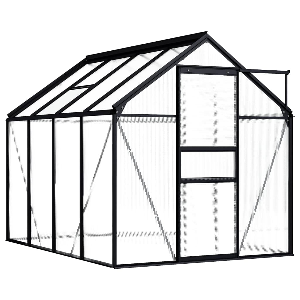 vidaXL Greenhouse Patio Grow House Outdoor Green House Anthracite Aluminum