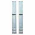 thumbnail image 1 of vidaXL L-shaped Ground Anchors 2 pcs Galvanized Steel 2"x2"x19.7", 1 of 11