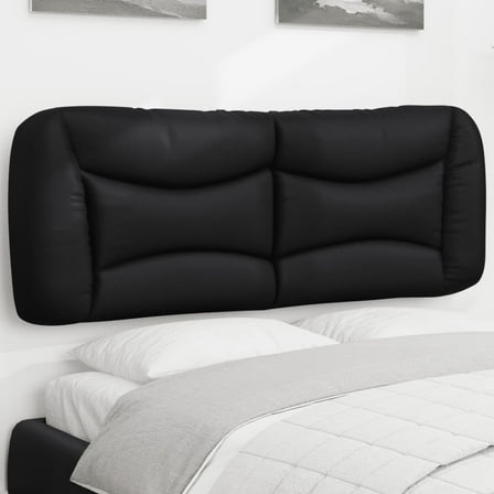 vidaXL Headboard Cushion Black