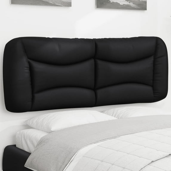 vidaXL Headboard Cushion Black