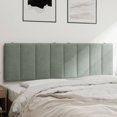 thumbnail image 1 of vidaXL Headboard Cushion Light grey Velvet, Foam 60 in wide, 1 of 4