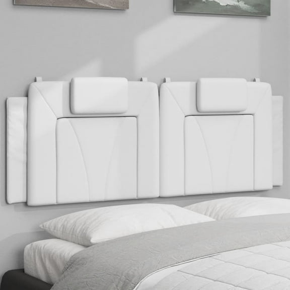 vidaXL Headboard Cushion White