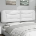thumbnail image 1 of vidaXL Headboard Cushion White Faux leather, PP fiber 76 in width, 1 of 4