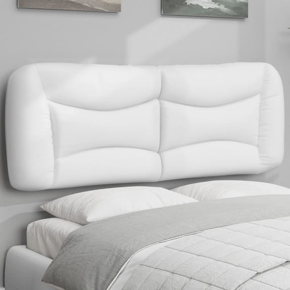 vidaXL Headboard Cushion White
