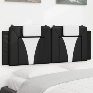 vidaXL Headboard Cushion Hanging Upholstered Pillow Back Bedroom Faux Leather