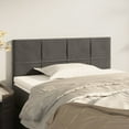 thumbnail image 1 of vidaXL Headboard Dark Gray 39.4"x2"x30.7"/34.6" Velvet, 1 of 75