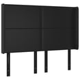 thumbnail image 1 of vidaXL Headboard with Ears Black 64.2"x6.3"x30.7"/34.6" Faux Leather, 1 of 30