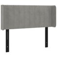 thumbnail image 1 of vidaXL Headboard with Ears Dark Gray 40.6"x6.3"x30.7"/34.6" Velvet, 1 of 38