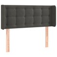 thumbnail image 1 of vidaXL Headboard with Ears Dark Gray 57.9"x6.3"x46.5"/50.4" Velvet, 1 of 30