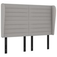 thumbnail image 1 of vidaXL Headboard with Ears Dark Gray 79.9"x9.1"x46.5"/50.4" Fabric, 1 of 35