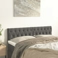 thumbnail image 1 of vidaXL Headboards 2 pcs Dark Gray 31.5"x2.8"x30.7"/34.6" Velvet, 1 of 78