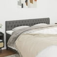 thumbnail image 1 of vidaXL Headboards 2 pcs Dark Gray 39.4"x2.8"x30.7"/34.6" Fabric, 1 of 67