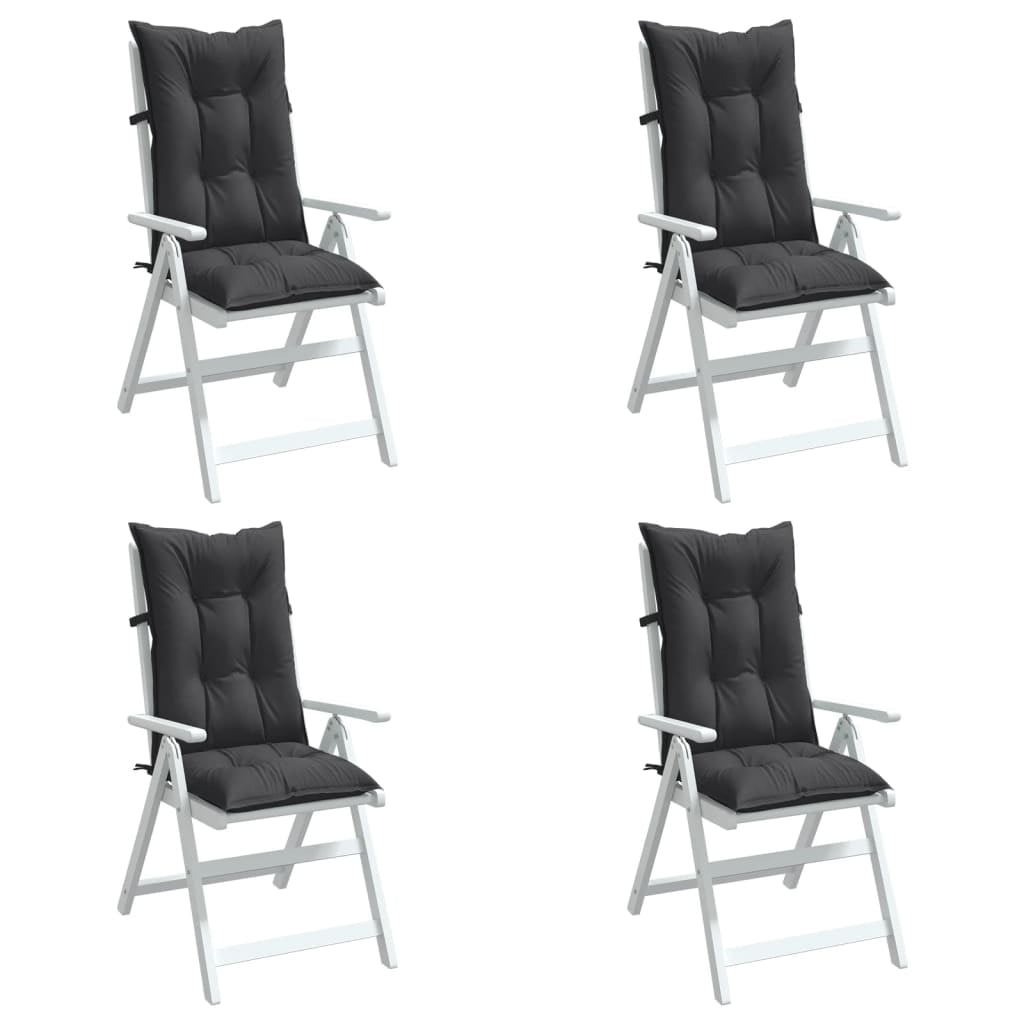 vidaXL Highback Chair Cushions Outdoor Seat Pad Garden Patio Furniture Fabric