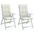 thumbnail image 1 of vidaXL Highback Chair Cushions Outdoor Seat Pad Garden Patio Furniture Fabric, 1 of 10