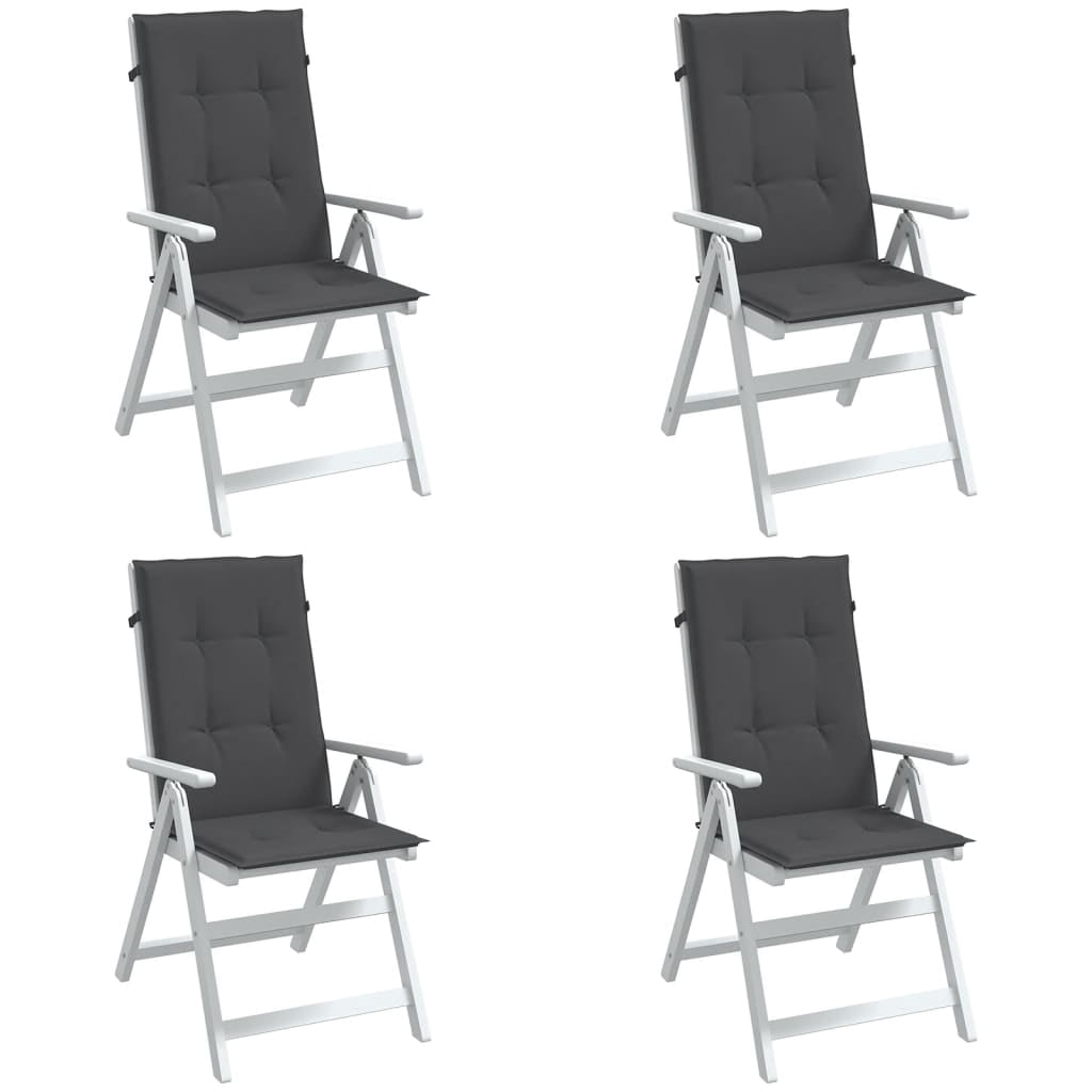 vidaXL Highback Chair Cushions Outdoor Seat Pad Garden Patio Furniture Fabric