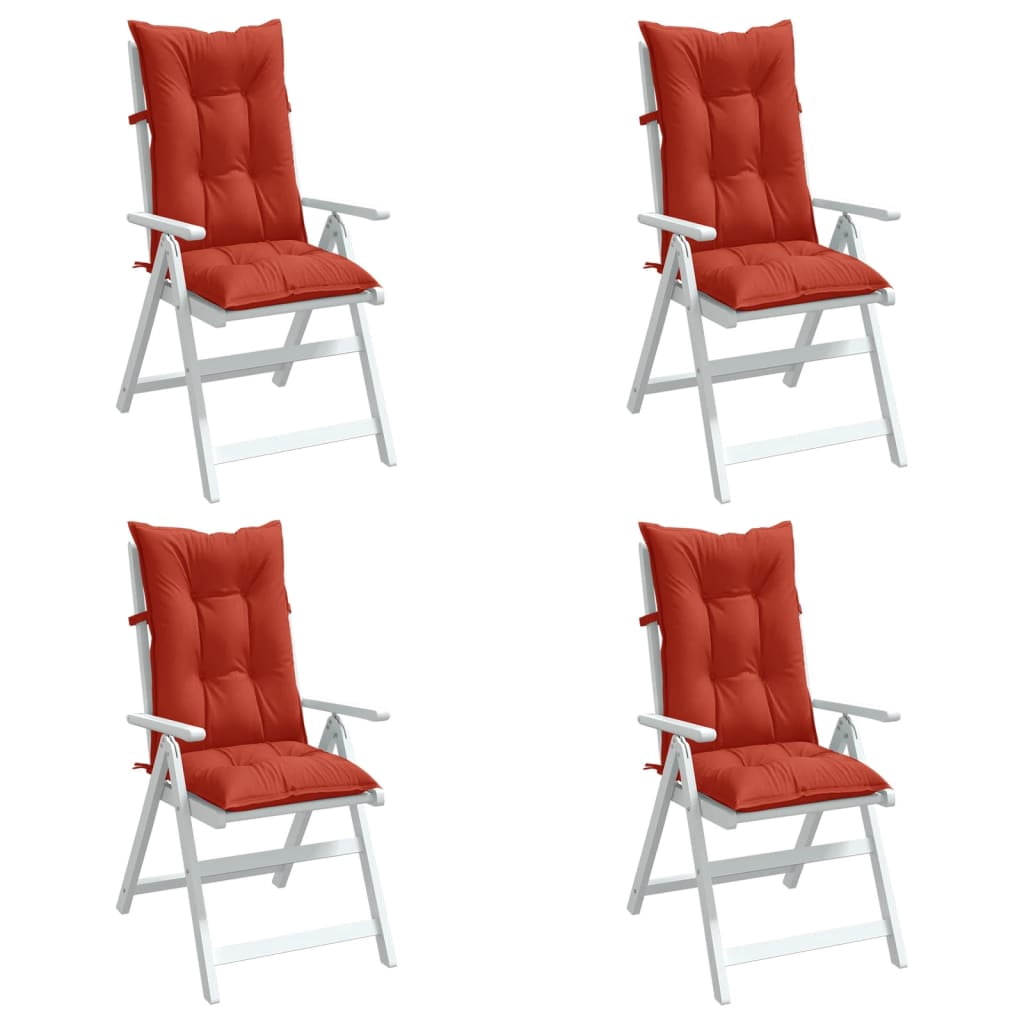 vidaXL Highback Chair Cushions Outdoor Seat Pad Garden Patio Furniture Fabric