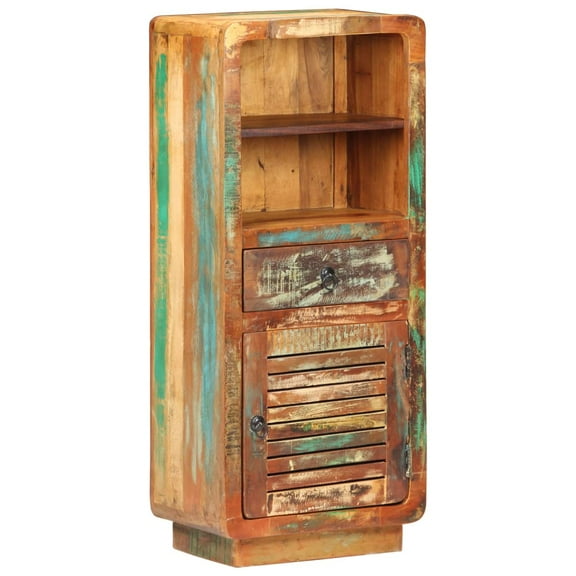 vidaXL Highboard 17.7"x12.6"x43.3" Solid Reclaimed Wood