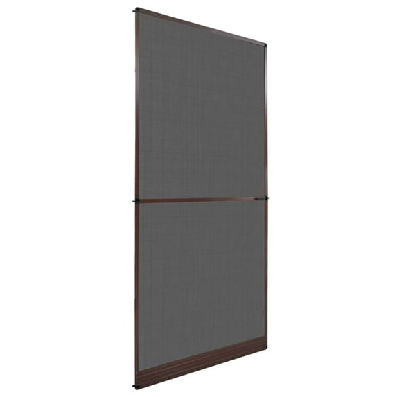 vidaXL Hinged Insect Screen for Doors Protect Flying White/Brown 39.4"/47.2"
