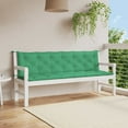 thumbnail image 1 of vidaXL Indoor/Outdoor Bench Cushions 2 pcs, Non-slip, Water-Repellent, Green 78.7"x19.7"x2.8", 1 of 8