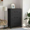 thumbnail image 1 of vidaXL Industrial Filing Cabinet Black 29.5"x15.7"x45.3" Metal, 1 of 10