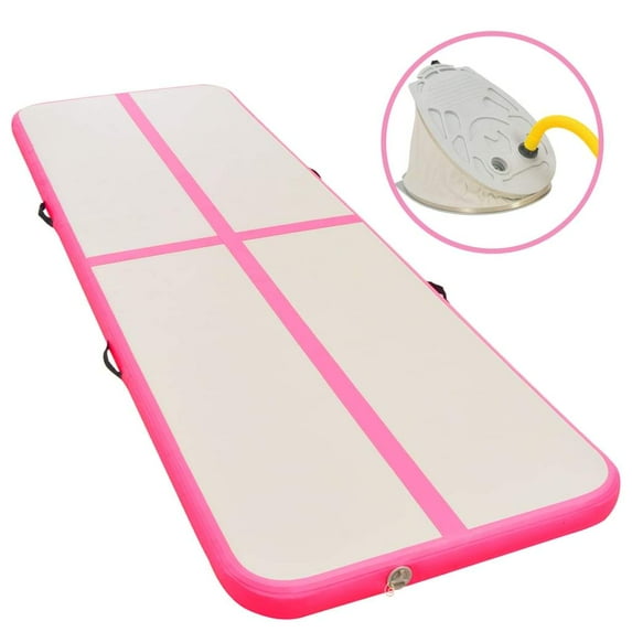 vidaXL Inflatable Gymnastics Mat with Pump PVC Gym Exercise Multi Sizes/Colors