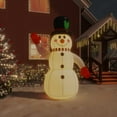 thumbnail image 1 of vidaXL Inflatable Snowman with LEDs 8 ft, 1 of 11