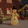 thumbnail image 1 of vidaXL Christmas Inflatable Snowman with LEDs 145.7", 1 of 11