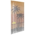 thumbnail image 1 of vidaXL Insect Door Curtain Palm Tree Print 35.4"x86.6" Bamboo, 1 of 6