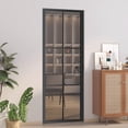 thumbnail image 1 of vidaXL Interior Door 29.9"x79.3" Black ESG Glass and Aluminum, 1 of 6