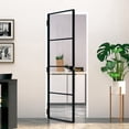 thumbnail image 1 of vidaXL Interior Door Black 29.9"x79.3" Tempered Glass & Aluminum Slim, 1 Piece, Thickness for Glass 0.2", for Door: 1.4", 1 of 7