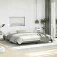 thumbnail image 1 of vidaXL King Bed Frame, Fabric Upholstered Platform Bed Frame, Dark Gray, No Mattress, 1 of 9