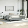 thumbnail image 1 of vidaXL Light Gray Fabric Upholstered Platform Bed Frame King Size, 1 of 10