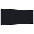 thumbnail image 1 of vidaXL Kitchen Backsplash Black 39.4"x19.7" Tempered Glass, 1 of 6