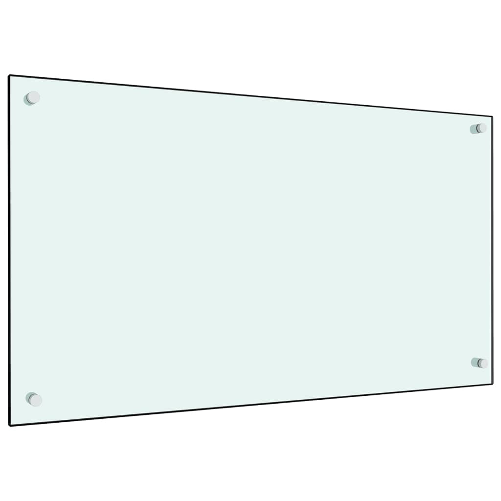 Black Tempered Glass Kitchen Backsplash Panel 35.4" x 19.7"