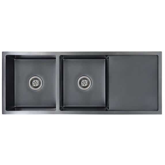 vidaXL Kitchen Sink Undermount Sink with Strainer Stainless Steel Sink Square