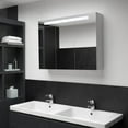 thumbnail image 1 of vidaXL LED Bathroom Mirror Cabinet 34.6"x5.1"x24.4", 1 of 7