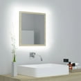 thumbnail image 1 of vidaXL LED Bathroom Mirror Chipboard Vanity Washroom Dressing Multi Colors, 1 of 26