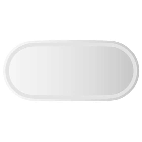 vidaXL LED Bathroom Mirror Wall Mounted Makeup Vanity Mirror for Bathroom Oval