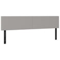 thumbnail image 1 of vidaXL LED Headboard Dark Gray 39.4"x2"x30.7"/34.6" Fabric, 1 of 55